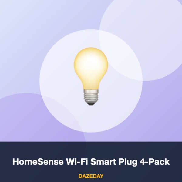 HomeSense Wi-Fi Smart Plug 4-Pack