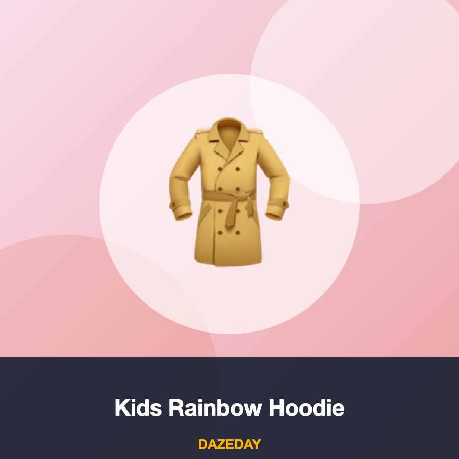 Kids Rainbow Hoodie