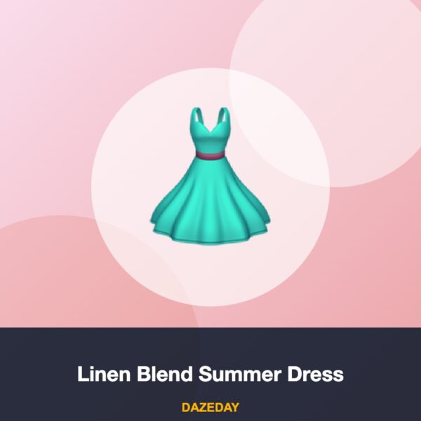 Linen Blend Summer Dress