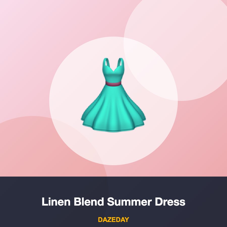 Linen Blend Summer Dress