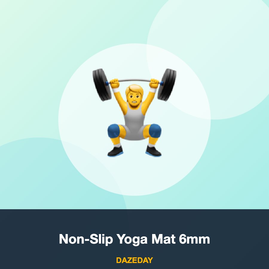 Non-Slip Yoga Mat 6mm