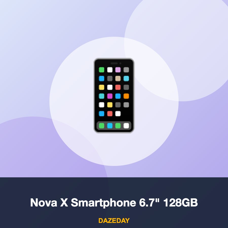 Nova X Smartphone 6.7" 128GB