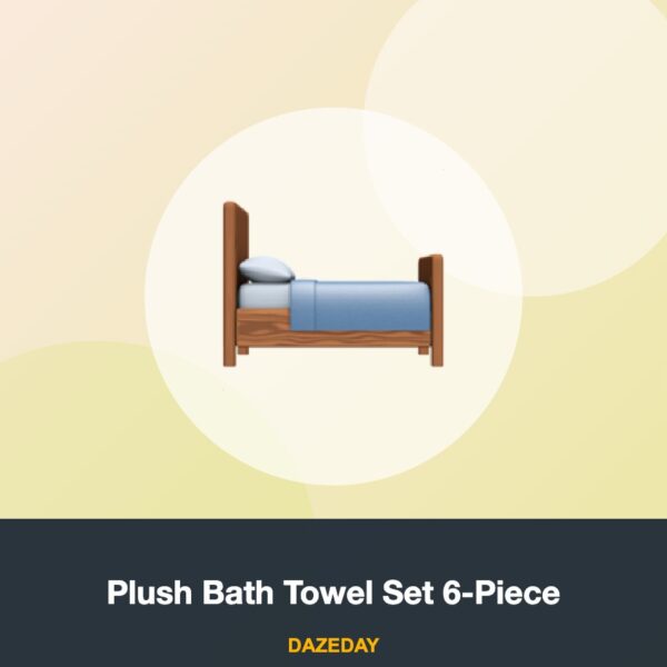 Plush Bath Towel Set 6-Piece