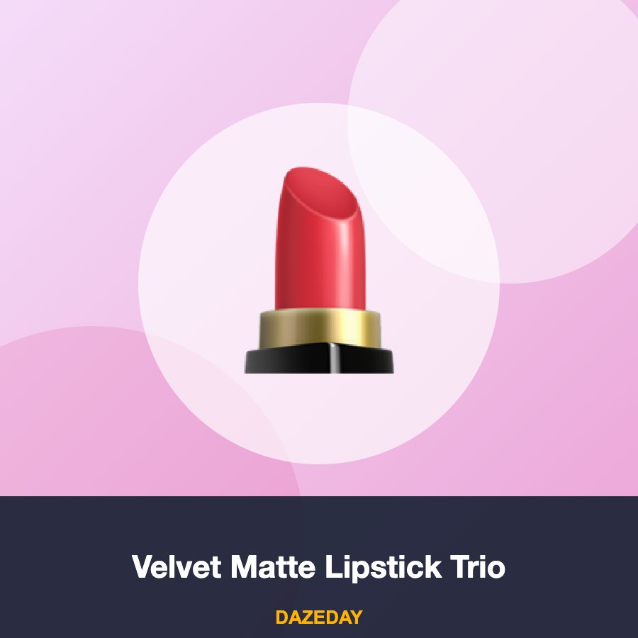 Velvet Matte Lipstick Trio